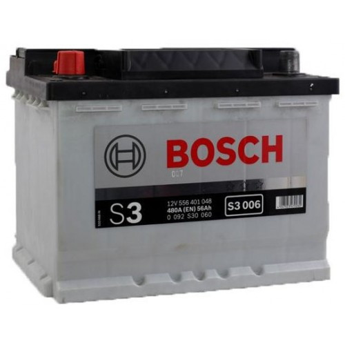 Автомобильный Аккумулятор Bosch 56 БОШ 56 Ампер (Ваз Ланос Иномарки) BO 0092S30060 - фото 1 - id-p551833288