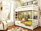 Дерев'яне ліжко дитяче двоярусне, двоповерхове Дует, фото 7