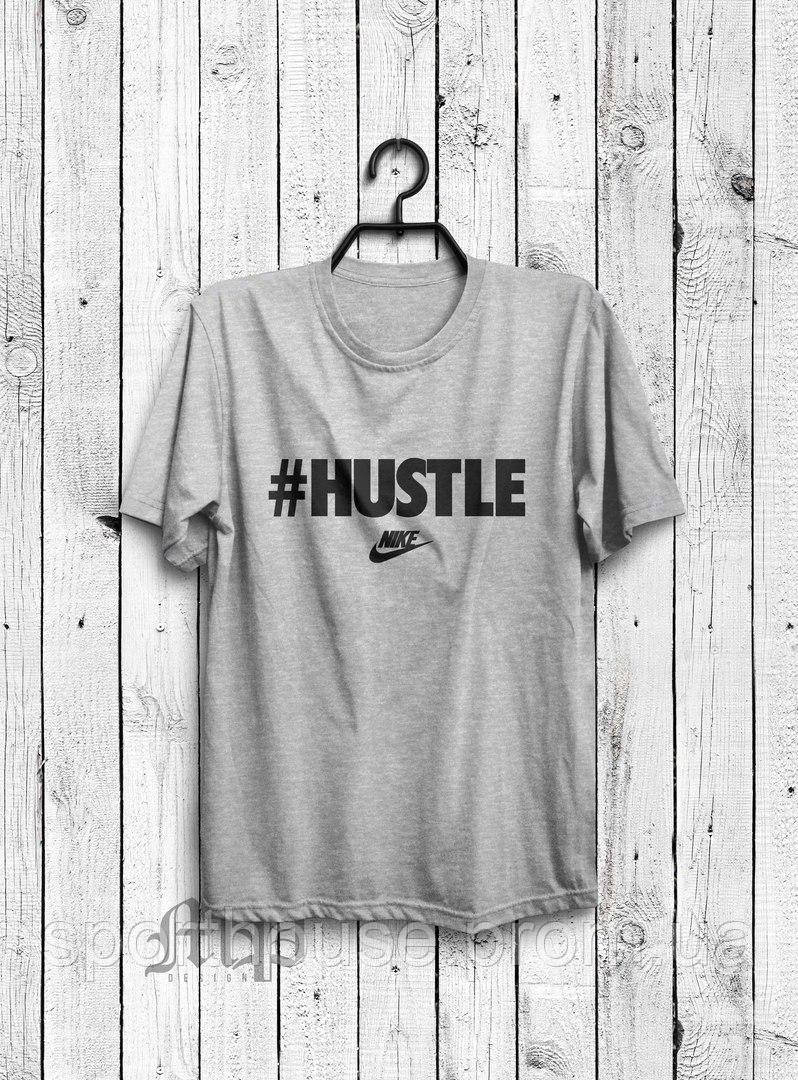 Чоловіча футболка Nike, чоловіча футболка Найк, спортивна, брендовий, бавовна, сіра S