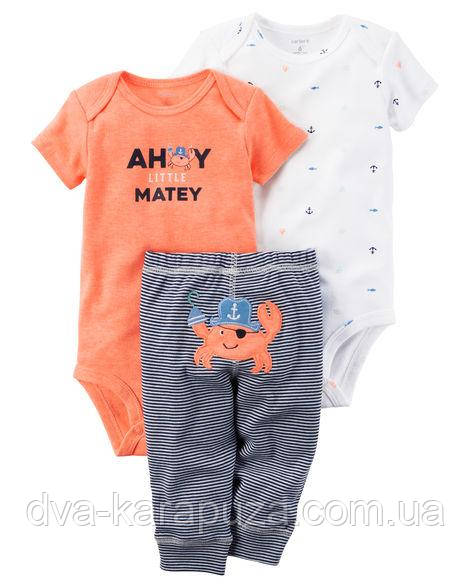 Набір — трійка для хлопчика Carters, 12 міс!, фото 1