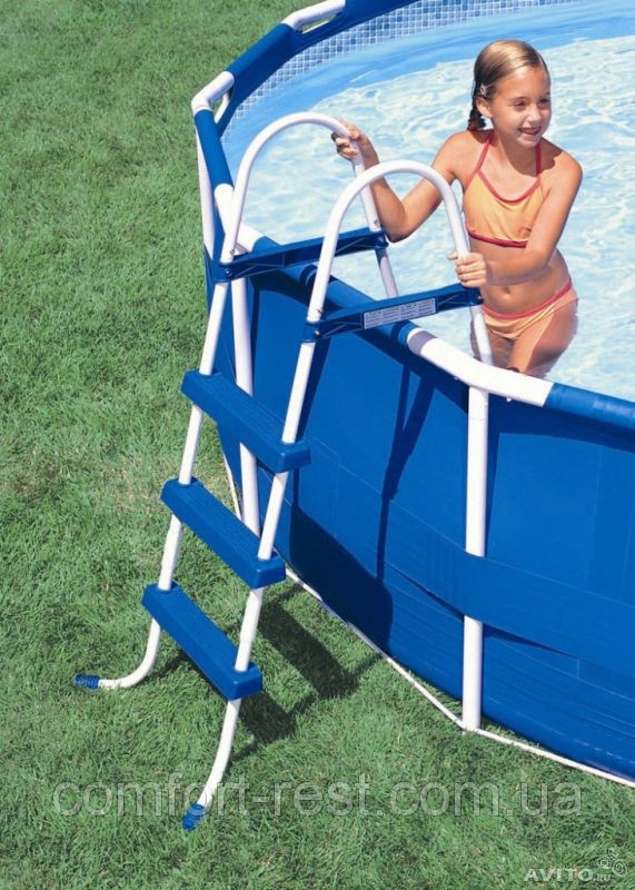 Каркасный бассейн Intex 28218 (366 х 99см.) Metal Frame Pool + Фильтрующий насос. - фото 4 - id-p37339089