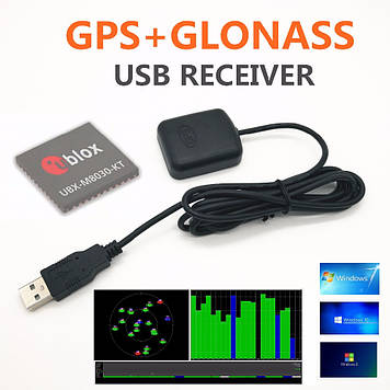 STOTON G-208G GPS-GLONASS-BEIDOU GNSS приймач receiver G- MOUSE 0183NMEA (UBLOX8030 78-Channel) заміна Global