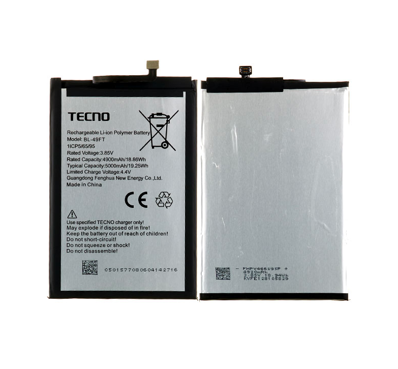 

Аккумулятор для TECNO POP 4 (BC2) 4900 mAh (BL-49FT)