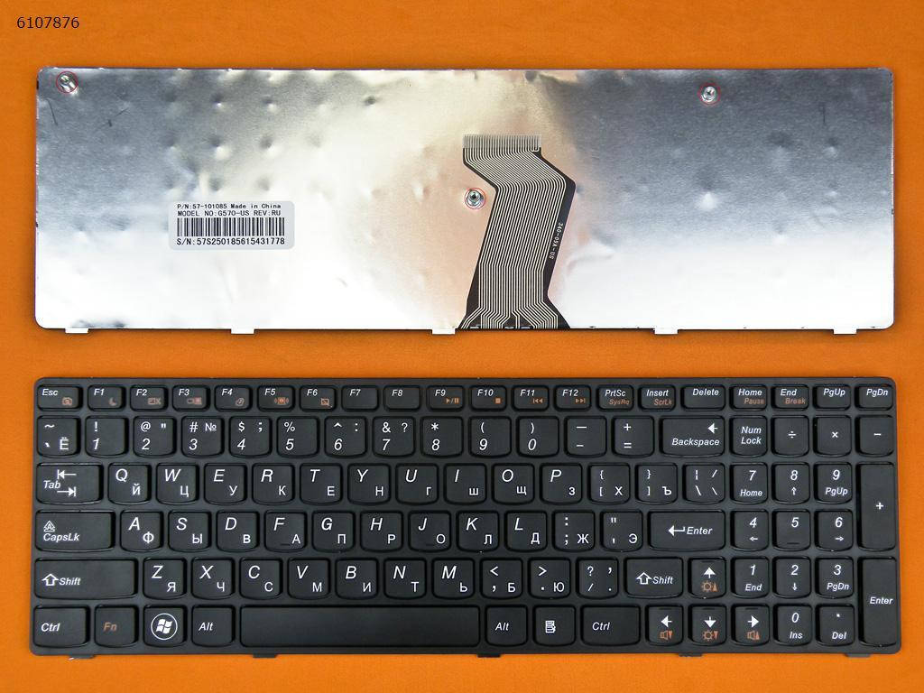 

Клавиатура для Lenovo IdeaPad G570 G575 G770 G780 G560 G565 Z560 Z565, RU, черная