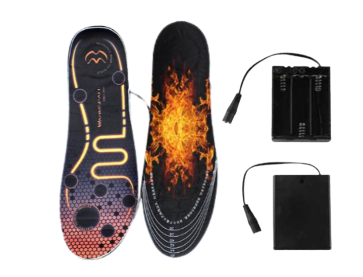 

Стельки с подогревом проводные Warmspace S-3 3,7V AA с кейсами для батареек