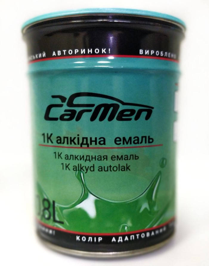 

Алкидная автоэмаль Carmen 671 Светло-серая 0.8 л, Светло-серый