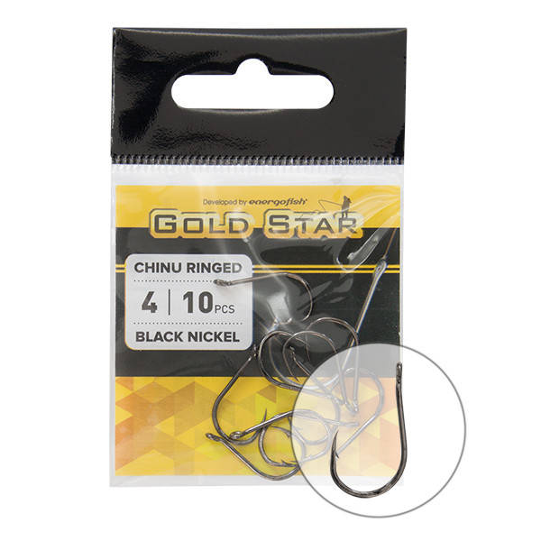 

Крючок Gold Star Chinu Ringed BN 2 10шт.