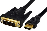 05-06-161. Шнур HDMI - DVI (штекер - штекер), Hi-Fi, gold pin, с фильтрами, в блистере, 8м