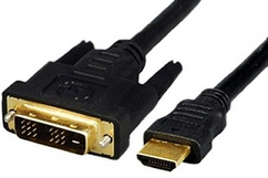 05-06-161. Шнур HDMI - DVI (штекер - штекер), Hi-Fi, gold pin, з фільтрами, в блістері, 8м