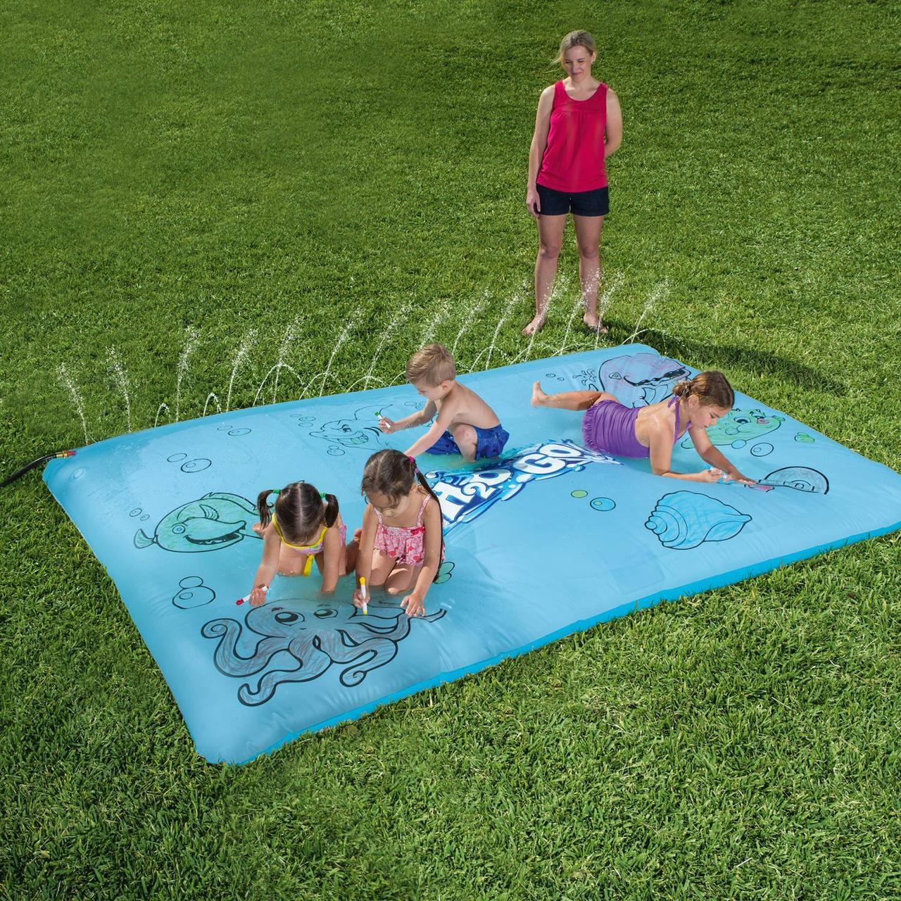 Коврик для рисования акваковрик Bestway H2O GO! Fun Sketching Art Blobz Giant Water Filled Spraying Splash Mat - фото 2 - id-p552085686