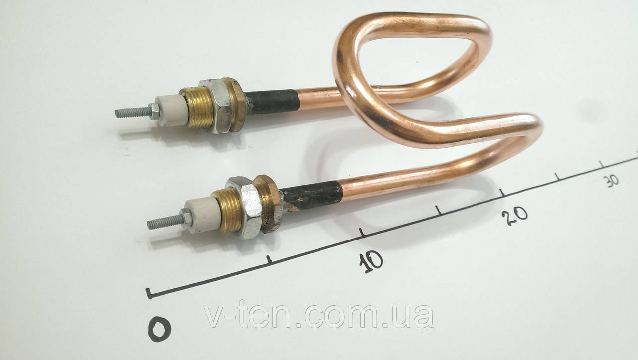 ТЕН мідний 2000W Ø11 (штуцер м18)
