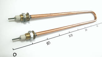 ТЕН мідний 3000W Ø11 (штуцер м18)