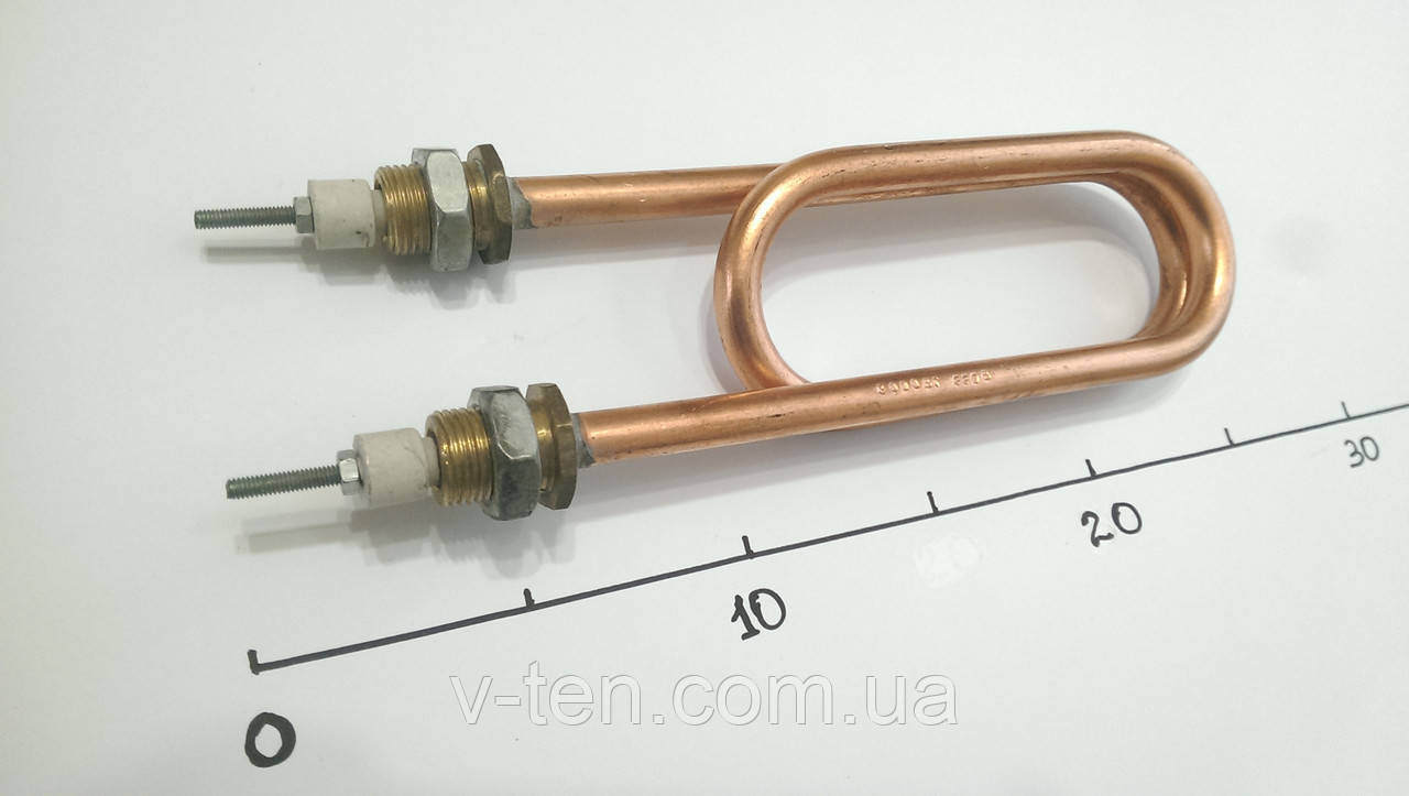ТЭН медный 3000w Ø11 (штуцер м18)