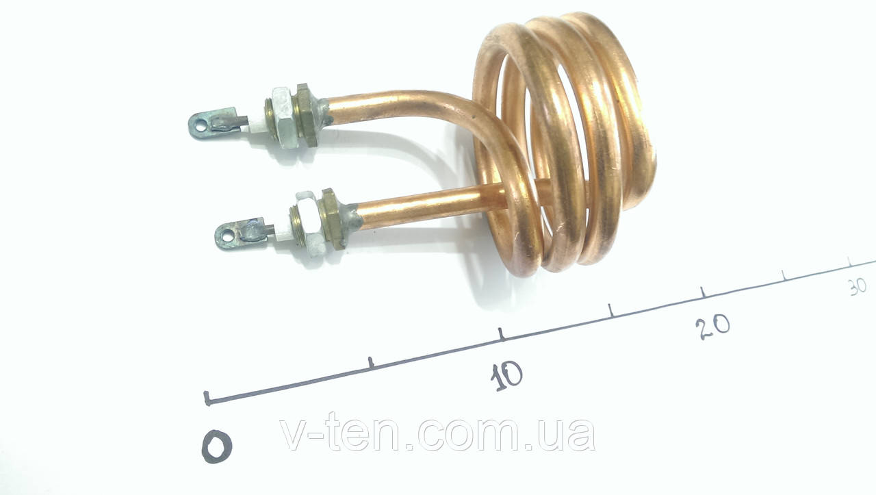 ТЕН мідний 2000W Ø9 (штуцер м14)