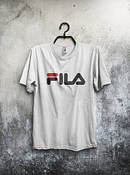 Чоловіча футболка Fila,чоловіча футболка Філа, спортивна, брендовий,бавовна, білий S