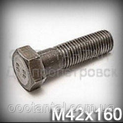 Болт М42х160 ГОСТ 15591-70 (ГОСТ 7808-70, ГОСТ 7796-70) зі зменшеною шестигранною головкою, фото 1