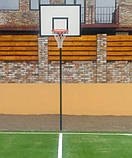 Комплект баскетбольний: стійка, щит з фанери ламинованої , кошик та сітка, фото 2