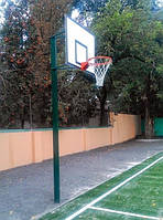 Комплект баскетбольний: стійка, щит із фанери ламінований, кошик і сітка
