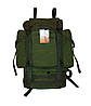 Туристичний армійський міцний рюкзак 65 літрів Олива. Спорт, риболовля, туризм, полювання, армія., фото 2