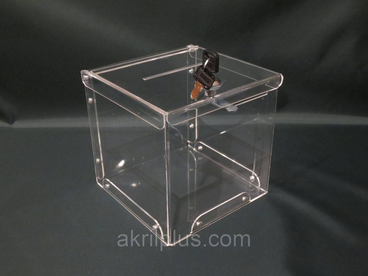 Коробка з замком для збору пожертв 150*150*150, фото 1