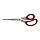 Ножиці канцелярські 21 см Axent Duoton Soft, 6102 сіро-червоні, фото 2