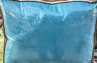 Ковдра покривало травичка з наповнювачем холофайбер хутряна з довгим ворсом 210*230 Блакитна