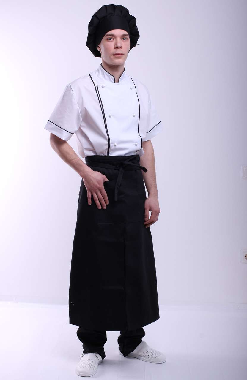 Фартух кухаря, офіціанта чорний, фото 1