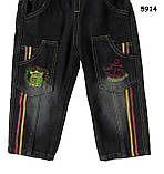 Джинсовий напівкомбінезон для хлопчика. 90 см, фото 4