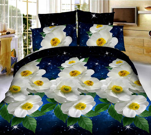 Постільна білизна Moon Love 3D полікотон 251256 (Полуторна), фото 1