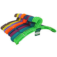Пластиковые цветные плечики вешалки 41см без перекладины для одежды