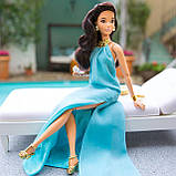 Колекційна лялька Barbie Висока мода Аквамаринова сукня, фото 3