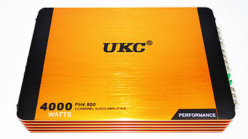 Автомобільний підсилювач звуку UKC Riot P4800.4 4000Вт 4-х канальний