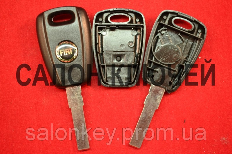 Ключ Fiat doblo, punto, корпус 1 кнопка лезо SIP22 Чорний