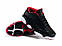 Чоловічі баскетбольні кросівки Air Jordan Retro 13 Low Black Red White, фото 2