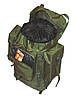 Туристичний армійський суперміцкий рюкзак 65 л Чорний залишок 1 з ортопедичною спинкою, фото 6
