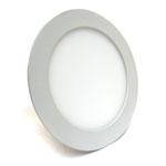 Врезной LED светильник точечный круглый, алюминиевый, белый, 12Вт