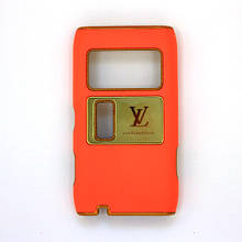 Чохол-Накладка для Nokia N8-00, Louis Vuitton, Помаранчевий /панель/корпус/накладка /нокіа