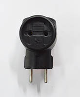 23-05-016. Трійник без заземлення 10А, чорний