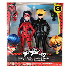 Подарунковий набір: ляльки Леді Баг і Супер кіт шарнірні з вихованцями, серія Базові (26 см)