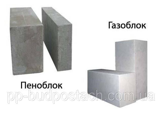 Газоблок або піноблок Газоблок або піноблок