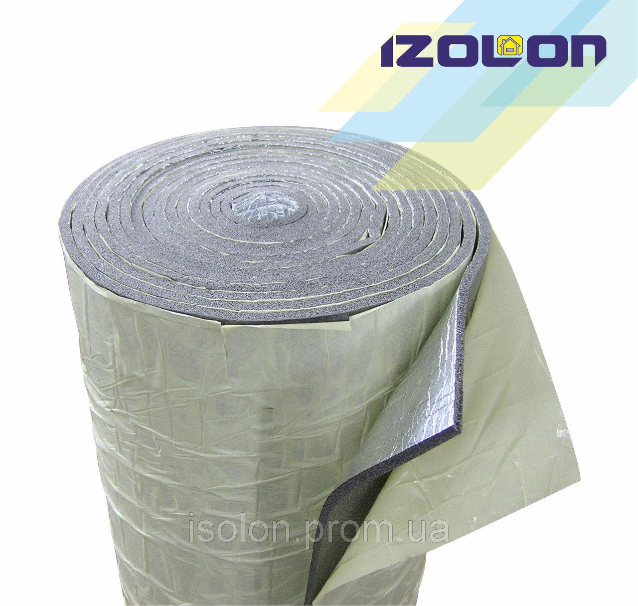 IZOLON PRO 4 мм фольгований самоклеючий  рулон 20кв.м