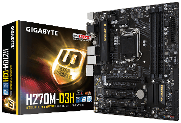 Материнська плата Gigabyte H270M-D3H Intel Z270, s1151, mATX 