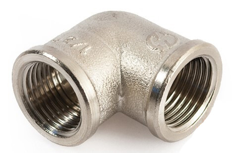 Коліно різь В/В 1/2" хром