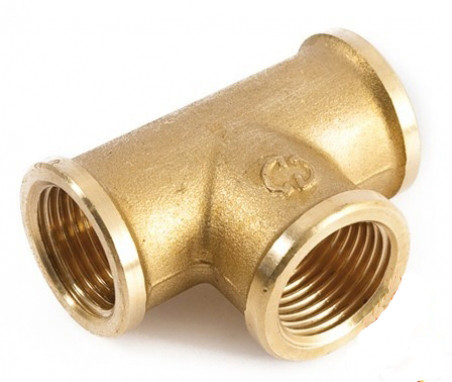 Трійник редукційний внутрішня різь 3/4"x1/2''x3/4" латунь