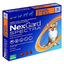 Нексгард Спектра від бліх, кліщів та гельмінтів для собак 2 - 3.5 кг, 3 таб.