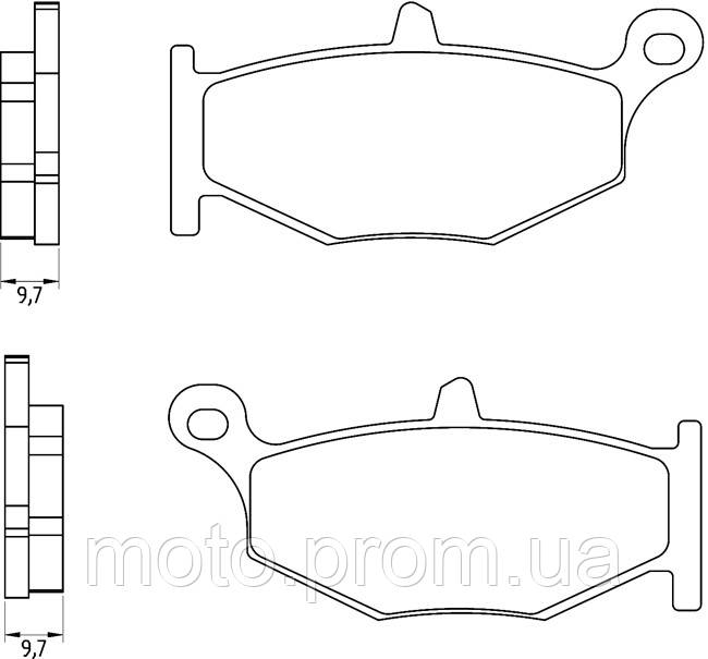 Итальянские синтетические тормозные колодки BRENTA 4131 для мотоциклов Suzuki - фото 2 - id-p552743146