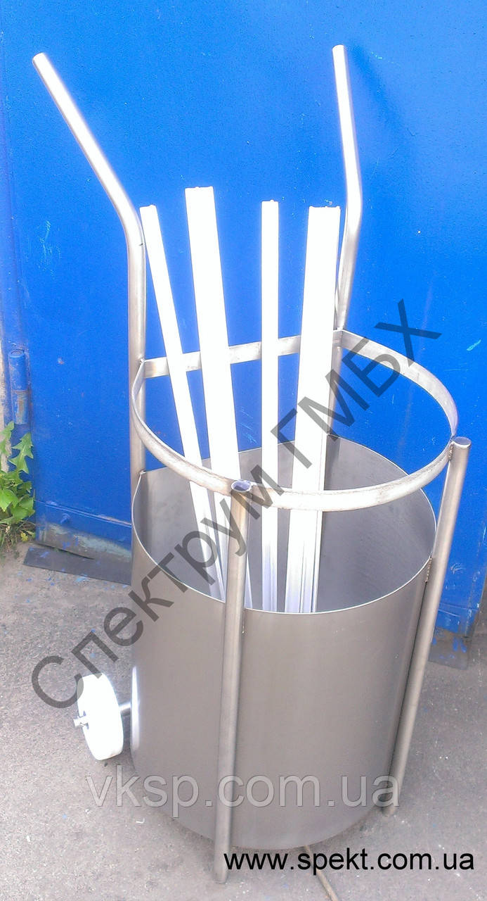 Посилений візок для перевезення коптильних палиць