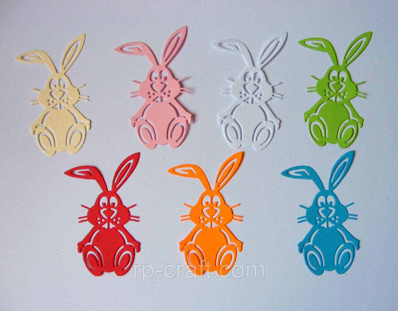 Вирубування з паперу та картону. Заєць, 55х88 мм, фото 1