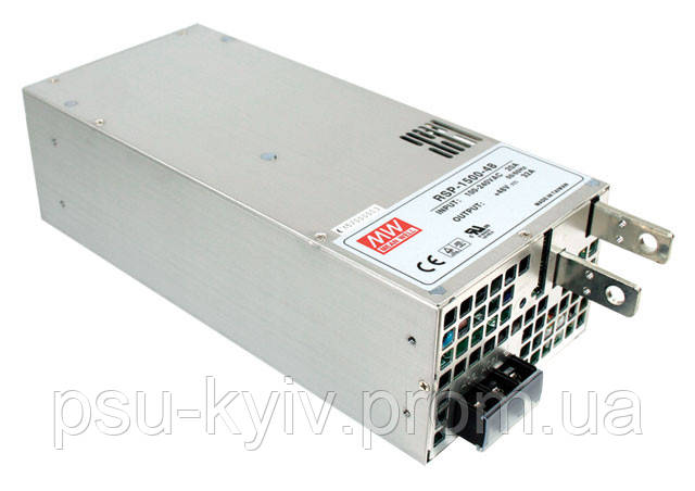 Блок живлення Mean Well RSP-1500-48 В корпусі з ККМ 1536 Вт, 48, 32 А (AC/DC Перетворювач)