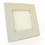 LED светильник врезной, точечный, квадратный, алюминиевый, белый, 9Вт